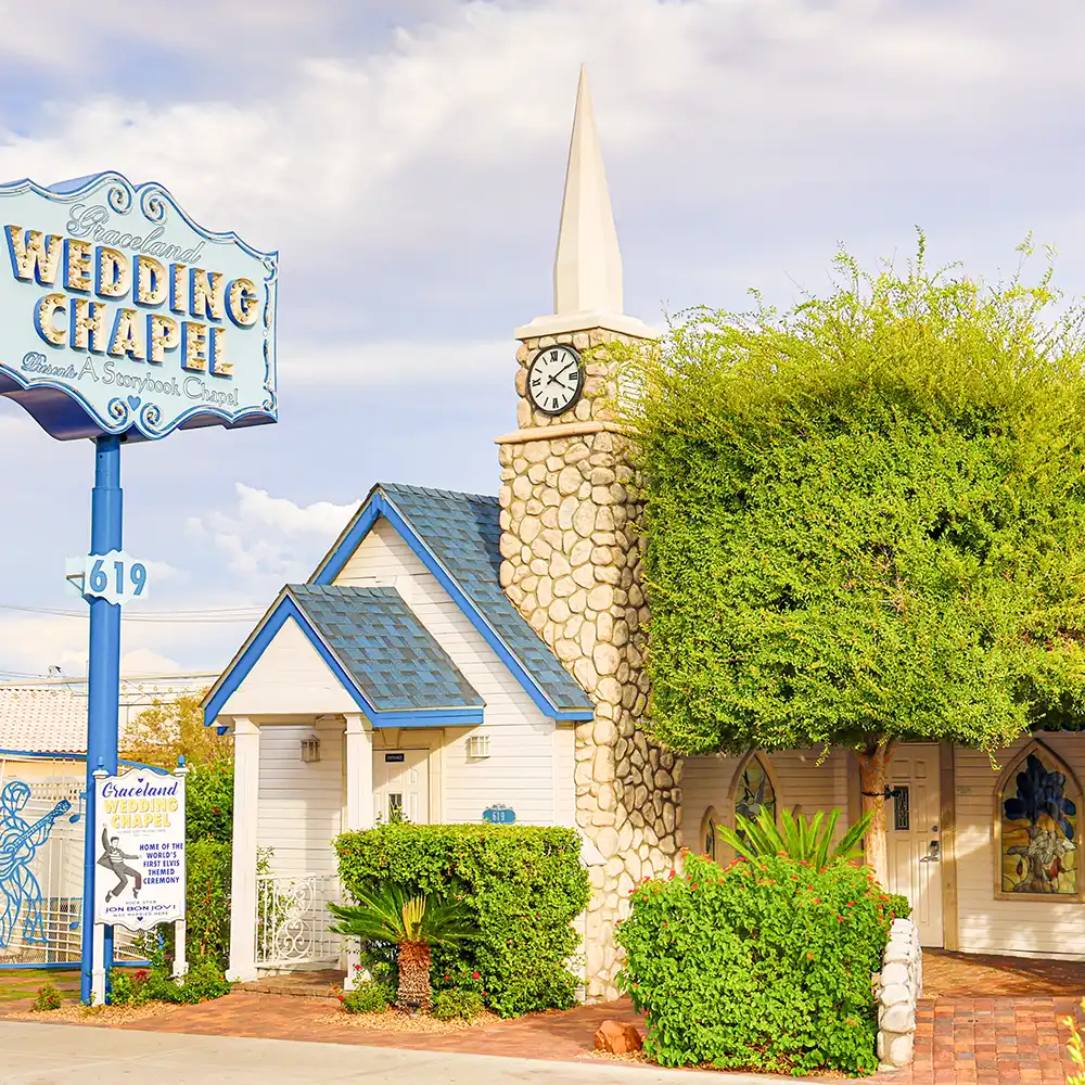 Graceland Wedding Chapel Front